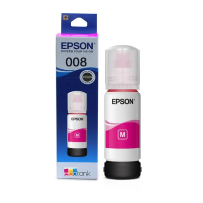 Epson 008 (C13T06G398) Magenta Ink Bottle 70ml for EcoTank Printers-tpstech.in
