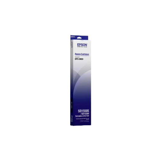 Epson C13S015505 DFX‑9000 Black Ribbon Cartridge Original Epson Printer Ribbon-tpstech.in