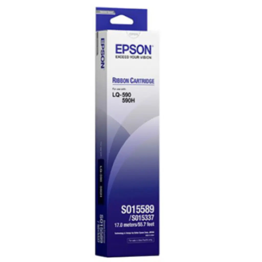 Epson S015337 Black Ribbon Cartridge for LQ‑590 Series (C13S015589)-tpstech.in