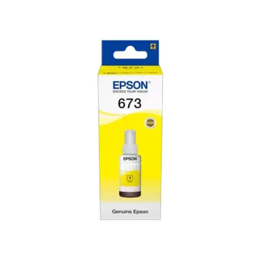 Epson T6644 (C13T664498) Yellow Ink Bottle 70ml for EcoTank Printers-tpstech.in