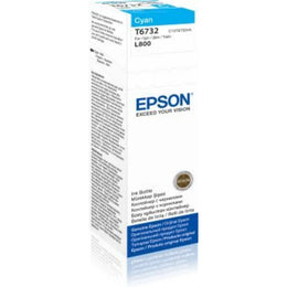 Epson T6732 (C13T673298) Cyan Ink Bottle 70ml for Epson EcoTank Printers-tpstech.in
