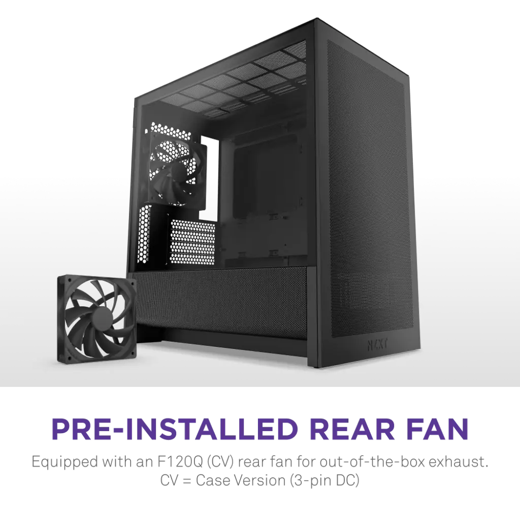 NZXT H3 Flow Tempered Glass Micro-ATX Airflow Case