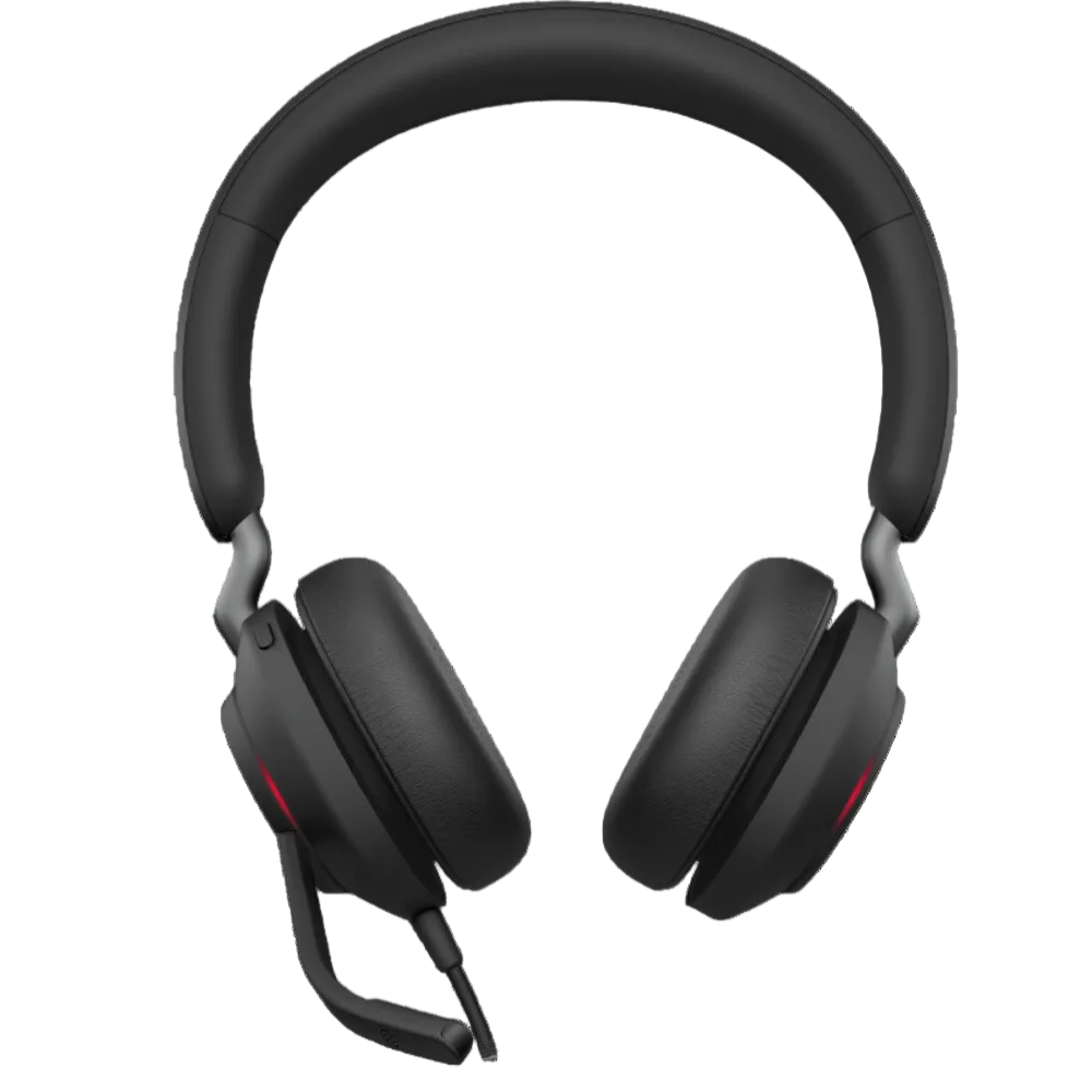 Jabra Evolve2 40 SE USB C/A UC Stereo Professional Wired Headset with Ultimate Noise Cancellation Mic - Black
