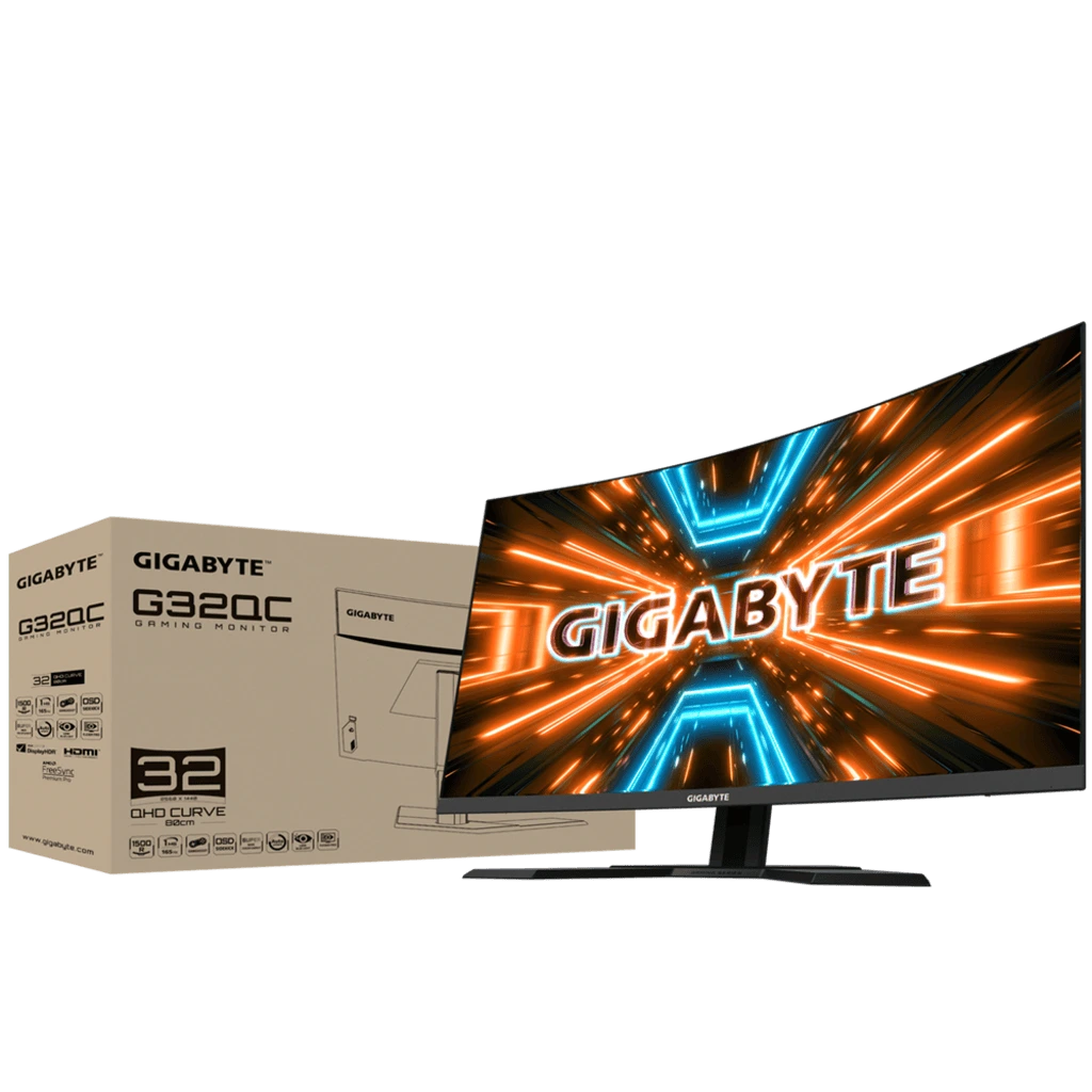 GIGABYTE G32QC 32 Inch (81.28 Cm) 165Hz 1440P Curved Gaming Monitor