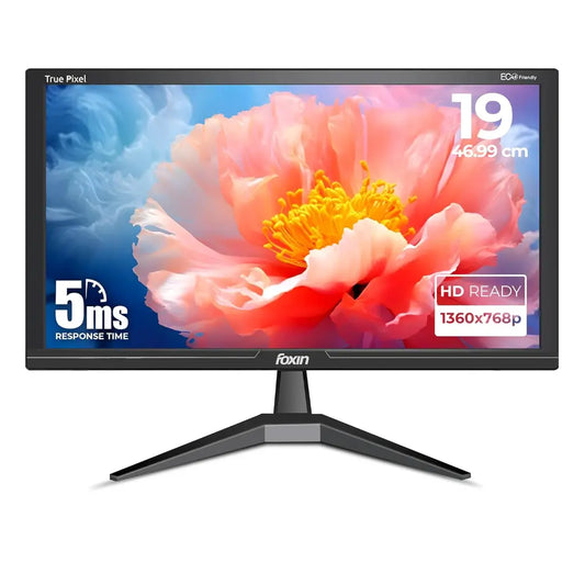 Foxin Crystal 19" 60Hz 5ms Flat LED Monitor Wall Mountable-tpstech.in
