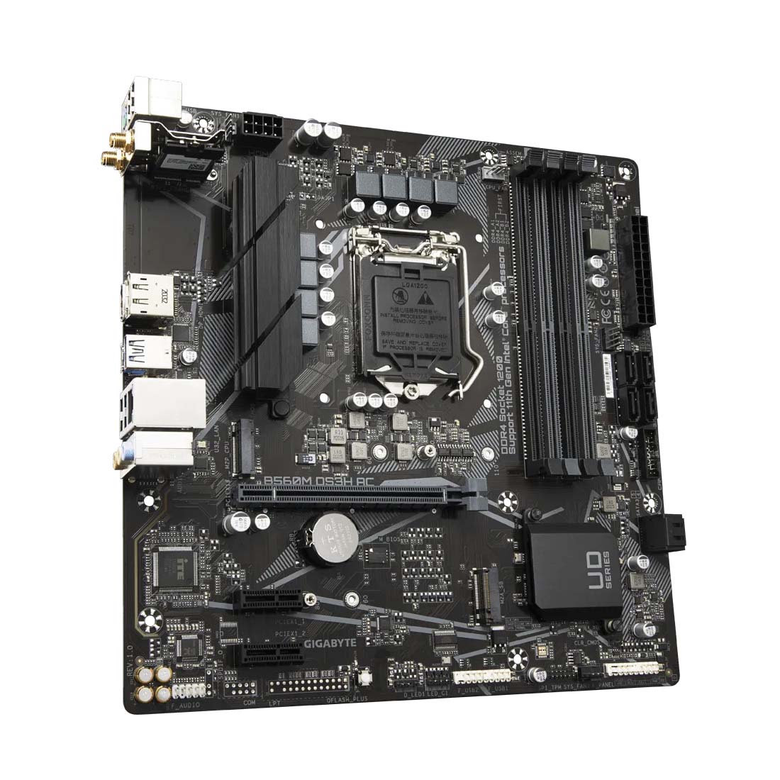 GIGABYTE B560M DS3H AC WIFI Intel B560 LGA 1200 Micro-ATX Motherboard
