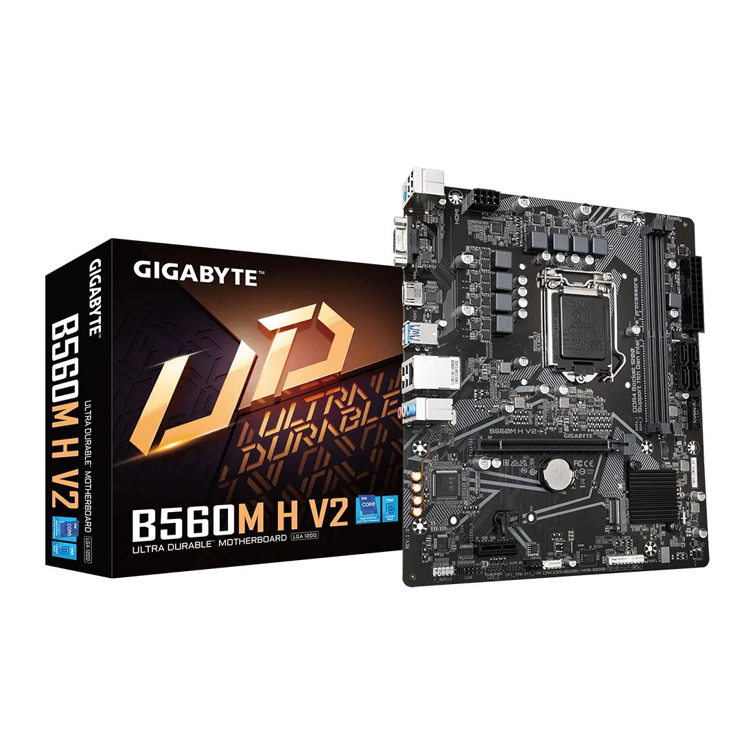 GIGABYTE B560M H V2 Intel B560 LGA 1200 Micro-ATX Motherboard