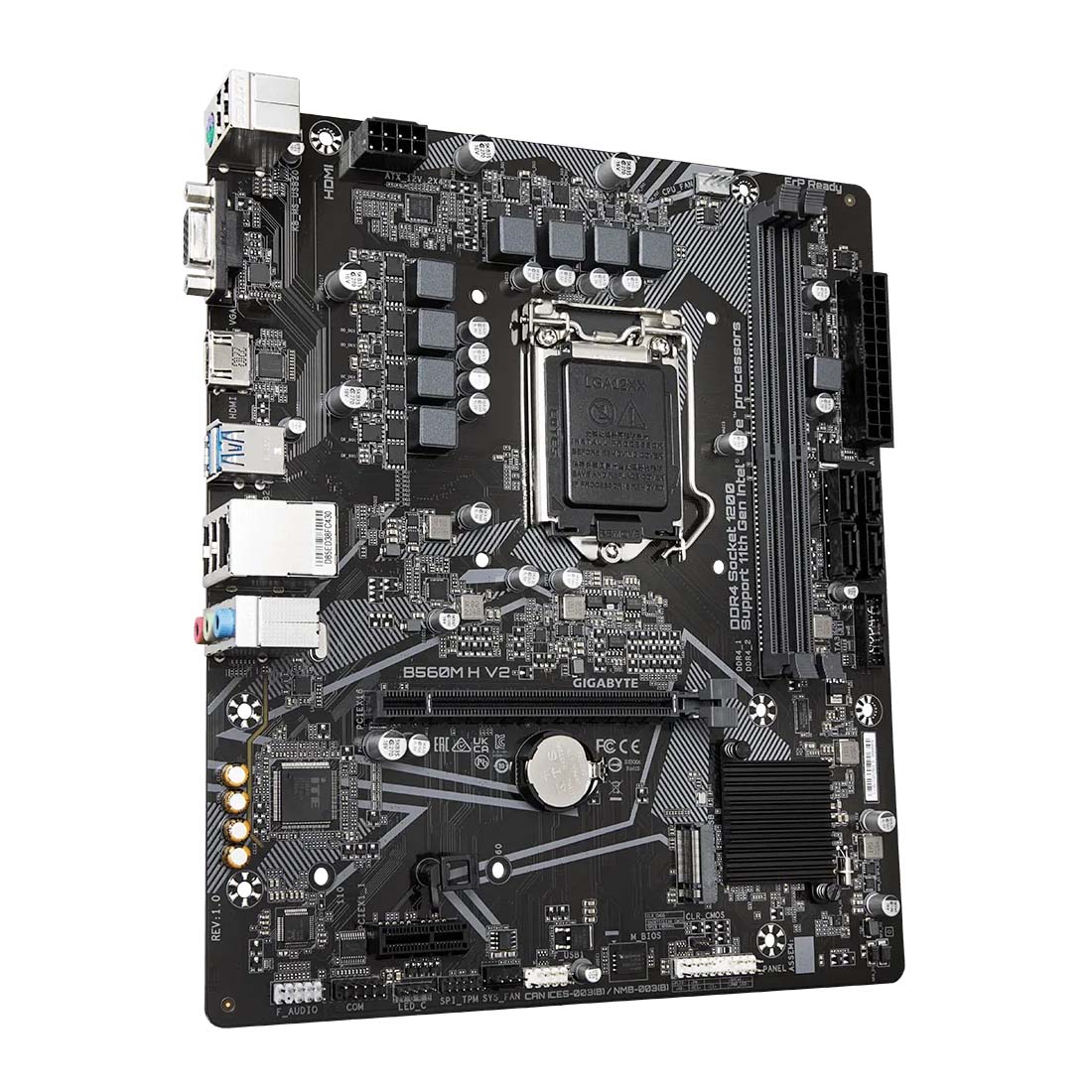 GIGABYTE B560M H V2 Intel B560 LGA 1200 Micro-ATX Motherboard