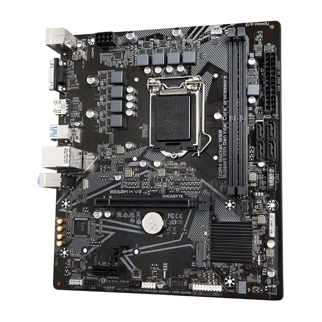 GIGABYTE B560M H V2 Intel B560 LGA 1200 Micro-ATX Motherboard