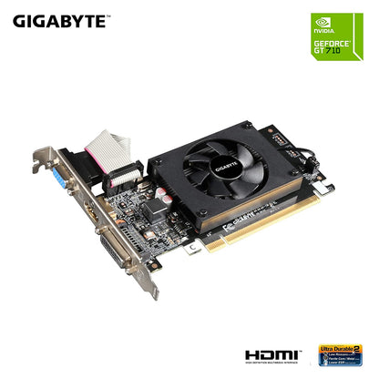 GIGABYTE GeForce GT 710 2GB DDR3 64-bit Graphics Card