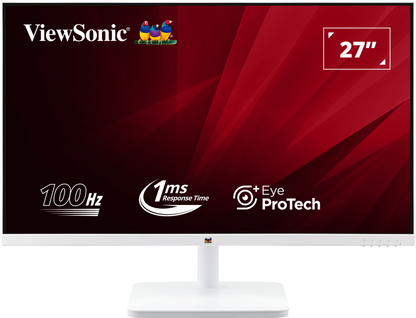 ViewSonic White Monitor VA2732-MH-W 27” 1080p FHD 100Hz IPS Panel with Dual Speakers