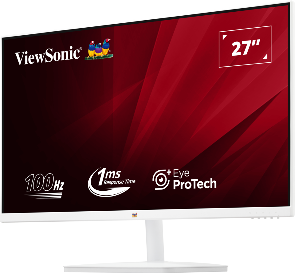 ViewSonic White Monitor VA2732-MH-W 27” 1080p FHD 100Hz IPS Panel with Dual Speakers