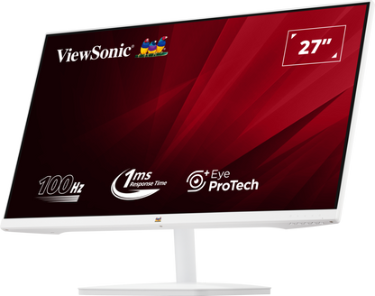 ViewSonic White Monitor VA2732-MH-W 27” 1080p FHD 100Hz IPS Panel with Dual Speakers