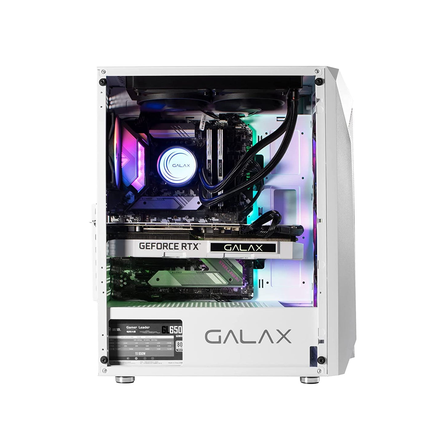 Galax Revolution REV-05 RGB Mid-Tower Gaming Cabinet - White