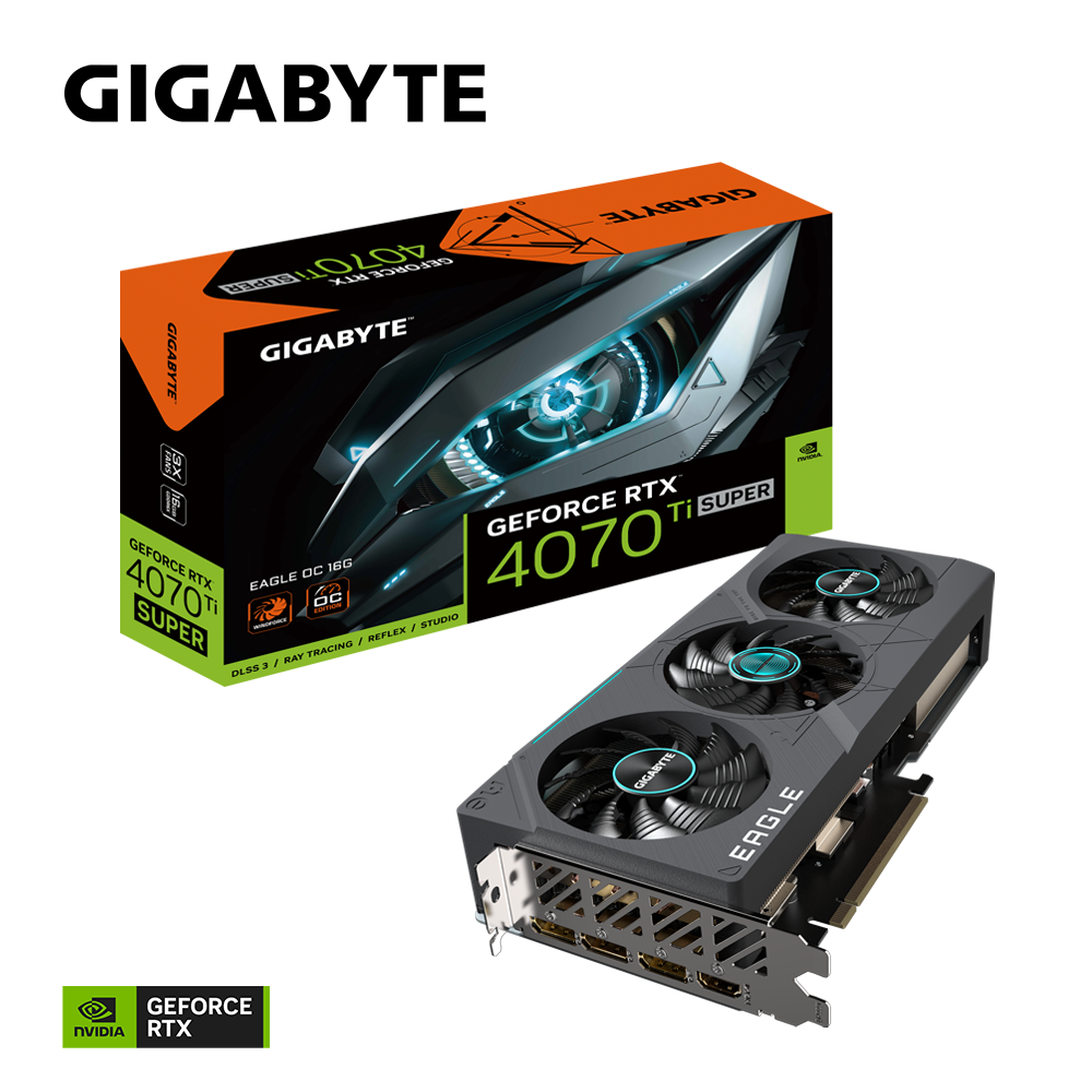 GIGABYTE GeForce RTX 4070 Ti Super Eagle OC 16GB 256-bit GDDR6X Graphics Card