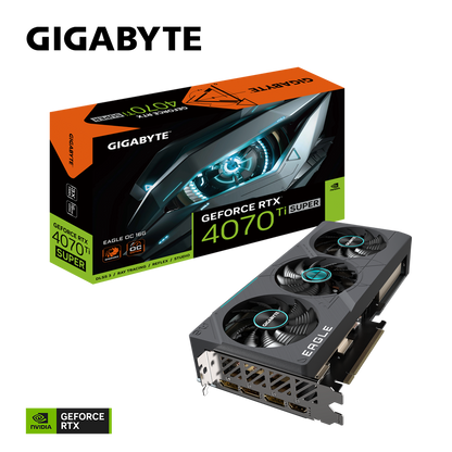 GIGABYTE GeForce RTX 4070 Ti Super Eagle OC 16GB 256-bit GDDR6X Graphics Card
