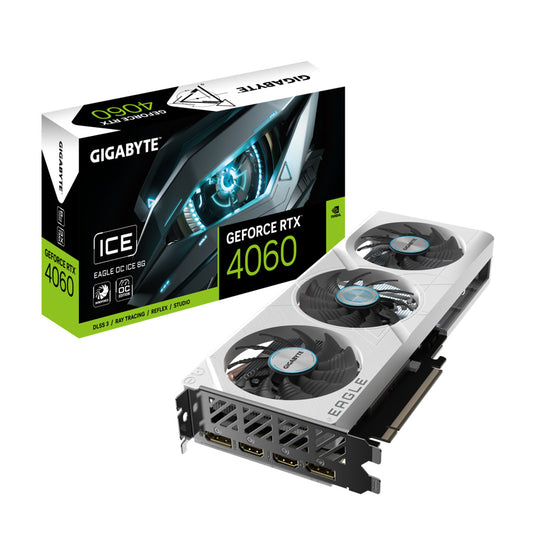 Gigabyte GeForce RTX4060 EAGLE OC ICE 8G GDDR6 Graphics Card