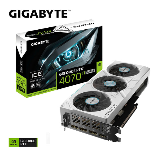 GIGABYTE GeForce RTX 4070 Ti SUPER EAGLE OC ICE 16G GDDR6X Graphics Card