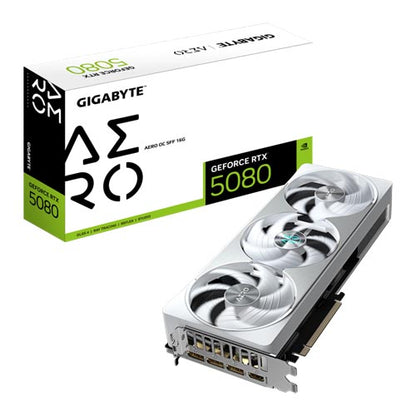GIGABYTE GEFORCE RTX 5080 Aero OC SFF 16GB GDDR7 Triple Fan Graphics Card
