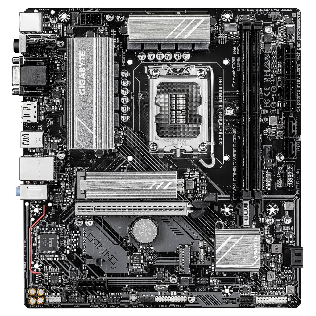 Gigabyte B760M GAMING WIFI6E GEN5 Intel B760 LGA1700 DDR5 Micro-ATX Motherboard-tpstech.in