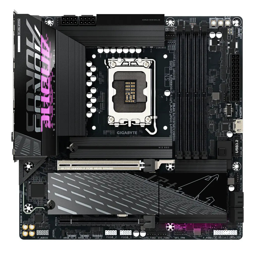 Gigabyte B860M AORUS ELITE WIFI6E Intel B860 LGA1700 DDR5 Micro-ATX Motherboard-tpstech.in