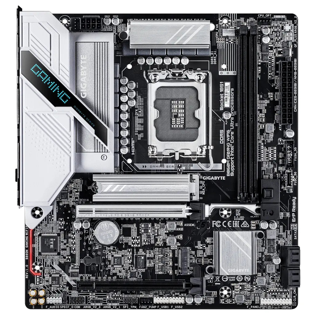 Gigabyte B860M Gaming WiFi6 Intel LGA1851 DDR5 Micro-ATX Motherboard-tpstech.in