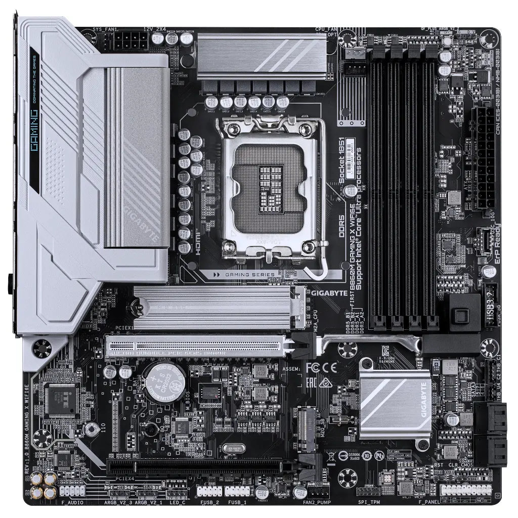 Gigabyte B860M Gaming X WiFi6E Intel B860 LGA1700 DDR5 Micro-ATX Motherboard-tpstech.in