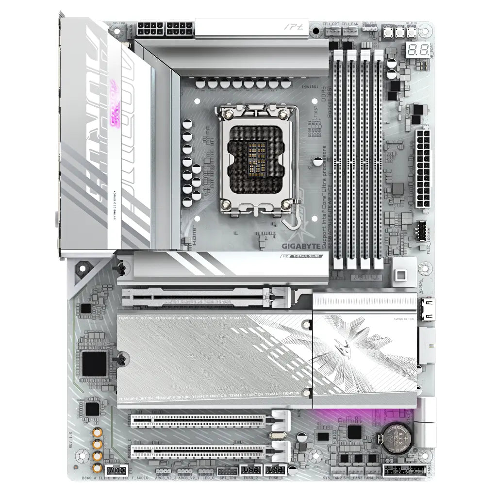 Gigabyte B860 AORUS ELITE WIFI7 ICE Intel B860 LGA1851 DDR5 ATX Motherboard-tpstech.in
