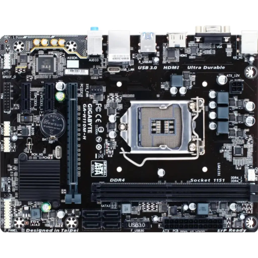 Gigabyte GA-H110M-H Intel H110 LGA1151 Micro ATX Motherboard-tpstech.in