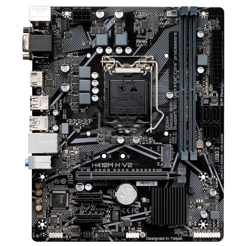 Gigabyte H410M H V2 Intel H410 LGA1200 DDR4 Micro-ATX Motherboard-tpstech.in