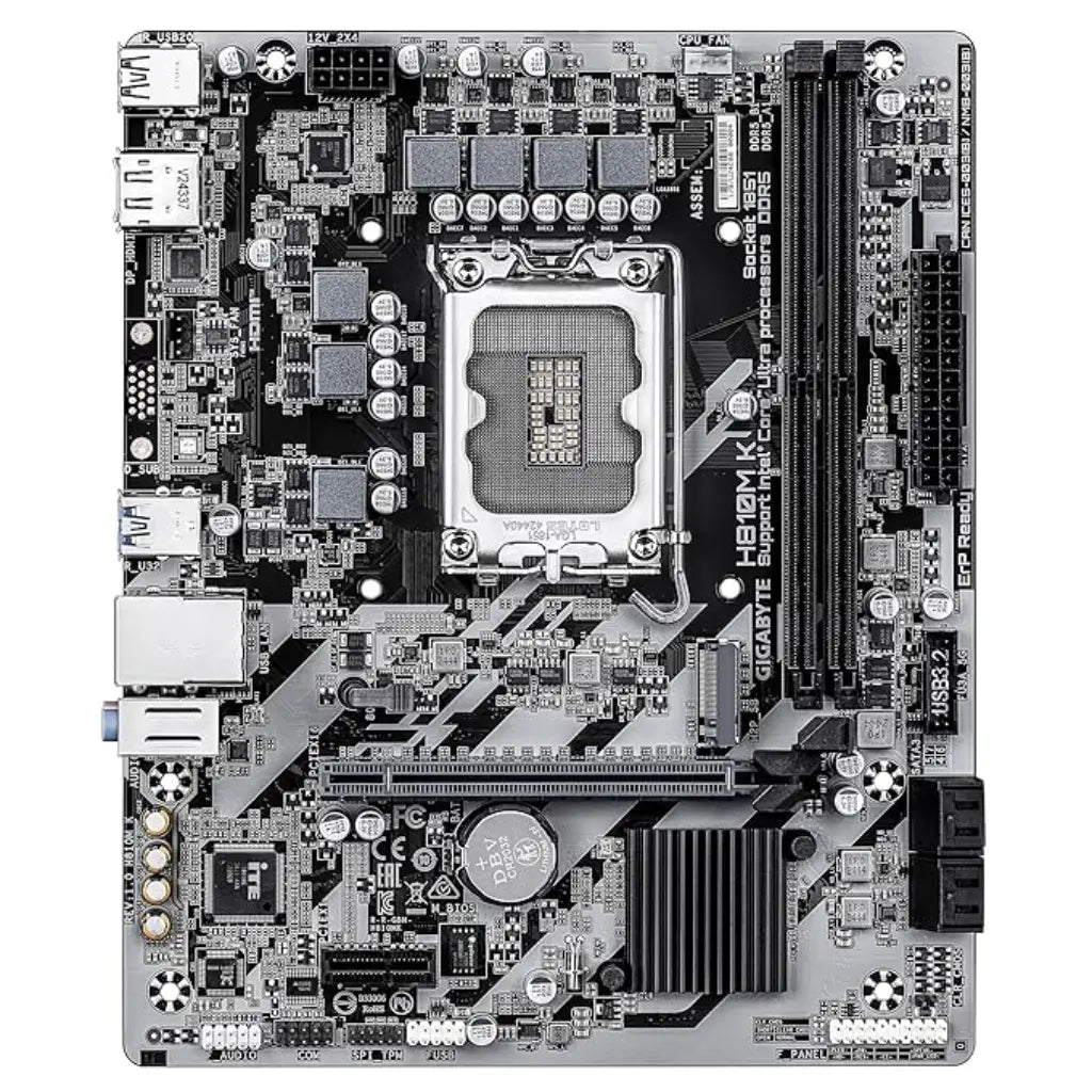 Gigabyte H810M K Intel H810 LGA1851 Micro ATX DDR5 Motherboard-tpstech.in
