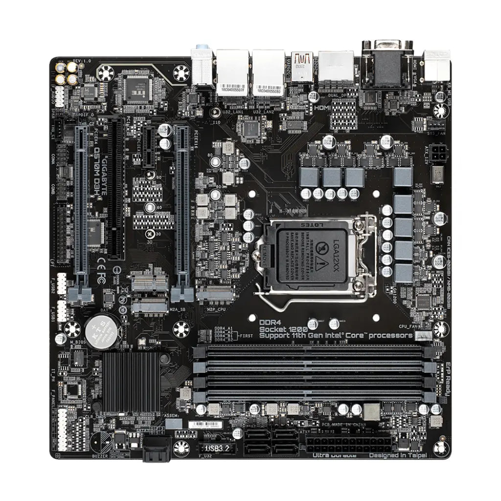 Gigabyte Q570M D3H Intel Q570 LGA1200 DDR4 Micro-ATX Motherboard-tpstech.in