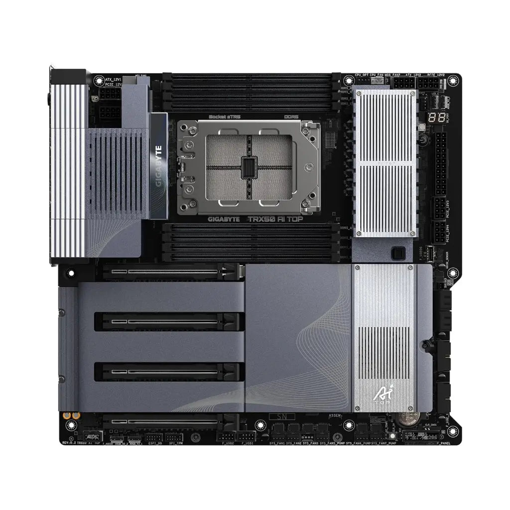 Gigabyte TRX50 AI TOP AMD TRX50 E‑ATX Motherboard for Threadripper PRO 7000-tpstech.in