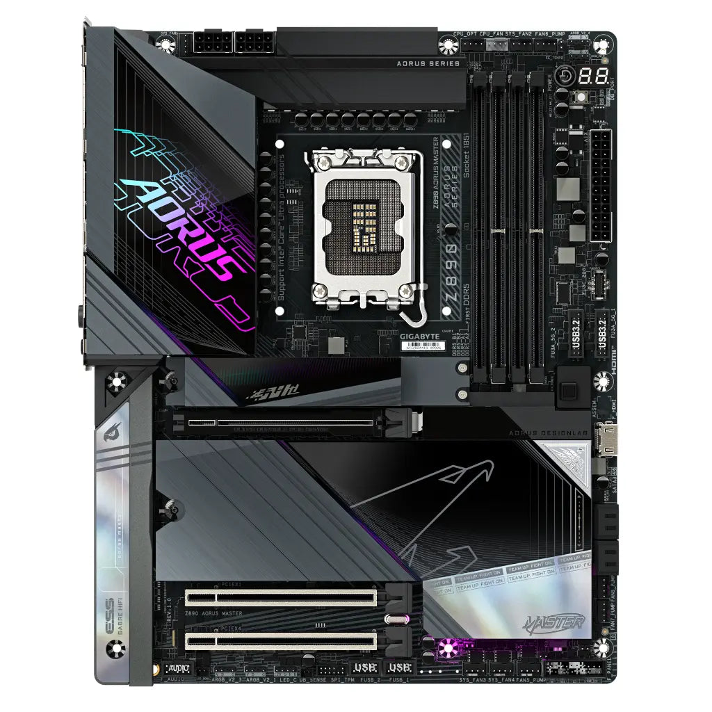 Gigabyte Z890 AORUS MASTER WiFi Intel Z890 LGA1700 DDR5 E-ATX Motherboard-tpstech.in