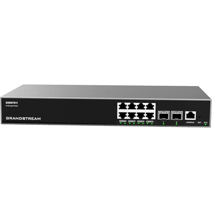 Grandstream GWN7811 8-Port Gigabit Layer 3 Managed Network Switch with 2x 10G SFP+ Uplink Ports-tpstech.in