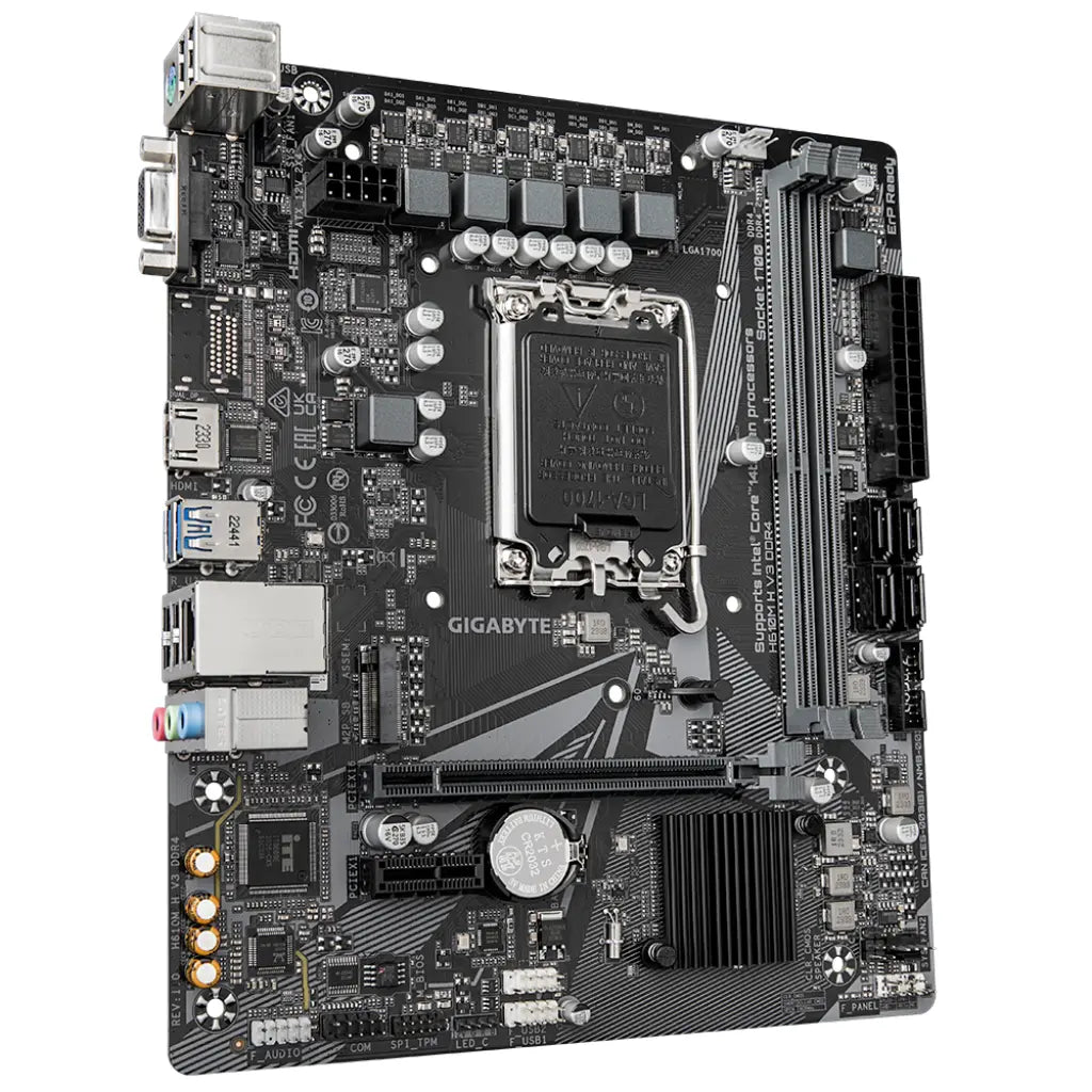 Gigabyte H610M H V3 Intel H610 LGA1700 DDR4 Micro-ATX Motherboard