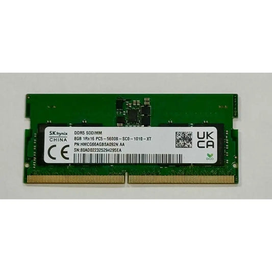 Hynix 8GB DDR5 5600MHz CL46 262‑Pin 1Rx16 SO‑DIMM Laptop Memory-tpstech.in