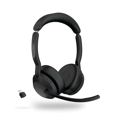 Jabra Evolve2 55 MS Stereo Bluetooth Wireless Headset USB‑C Active Noise Cancellation-tpstech.in