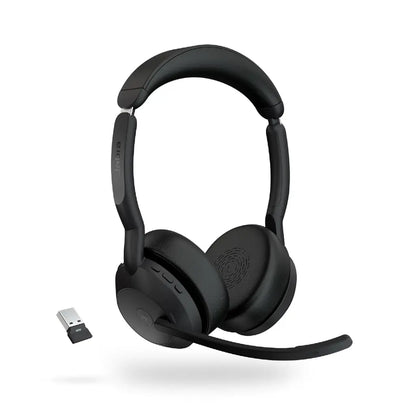 Jabra Evolve2 55 Mono Wireless Bluetooth Headset with USB‑A Adapter-tpstech.in