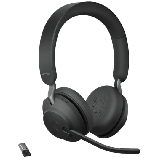 Jabra Evolve2 65 UC Stereo Wireless Headset  USB‑A 40mm Speakers-tpstech.in