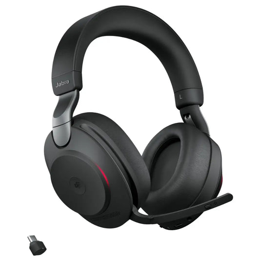 Jabra Evolve2 85 MS Stereo Wireless Headset with USB‑C & Active Noise Cancellation-tpstech.in