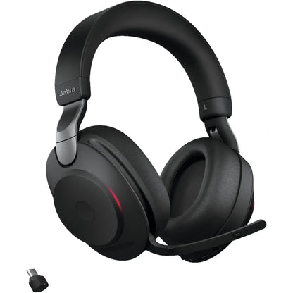 Jabra Evolve2 85 UC Stereo Wireless Headset with ANC USB‑C0 37H Battery Life - Black-tpstech.in