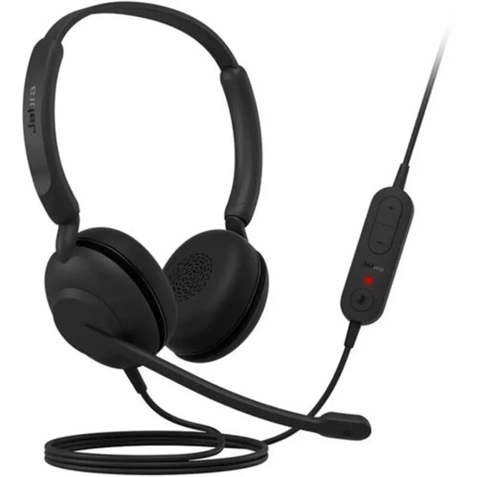Jabra Evolve 10 USB‑A Stereo Wired Headset with Noise‑Cancelling Boom Mic & In‑Line Controls-tpstech.in