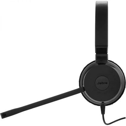 Jabra Evolve 20 MS USB-A+USB-C Professional Wired Stereo Headset with Ultimate Noise Cancellation Mic - Black