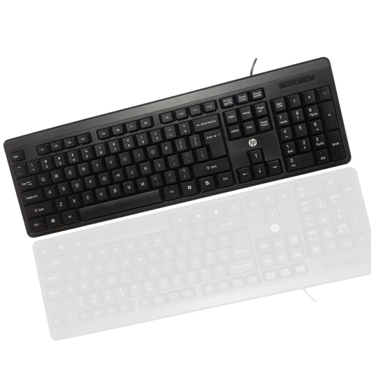 HP K100 Wired Wired USB Desktop Keyboard  (Black)