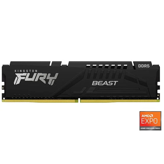 Kingston FURY Beast 16GB RAM DDR5 5600MHz CL36 288-Pin 1Rx8 Desktop Memory-tpstech.in