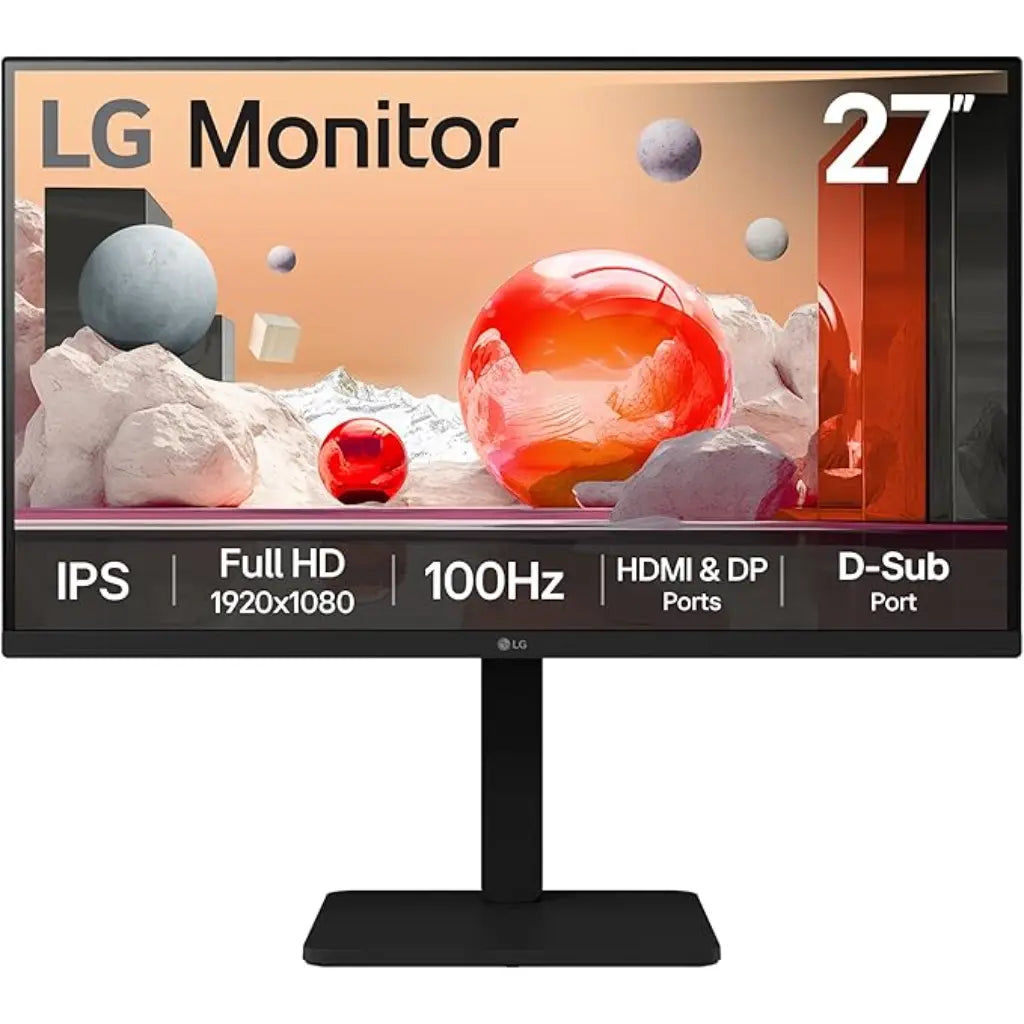 LG 27BA450 27" 100Hz Full HD IPS Monitor Built-in Speakers-tpstech