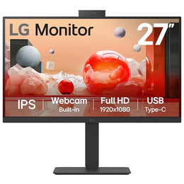 LG 27BA850 27" 100Hz Full HD IPS Monitor with Built-in Webcam Mic & Speakers-tpstech