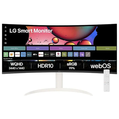 LG 34SR65QC-W 34" UltraWide Curved WQHD Smart Monitor with webOS-tpstech