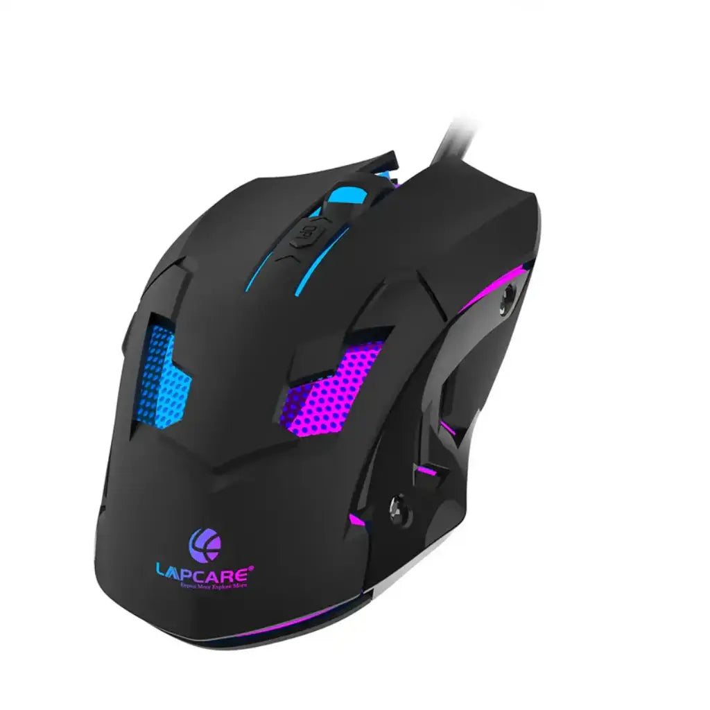 Lapcare Champ LGM-100 USB Wired RGB Gaming Mouse 3600DPI-tpstech.in
